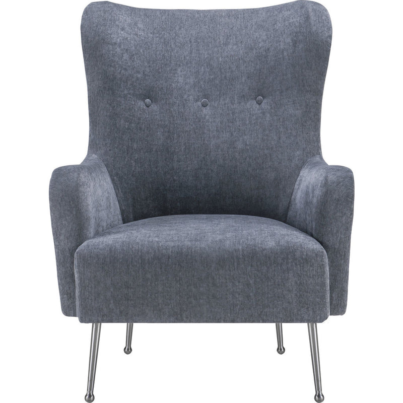 TOV Furniture Ethan Velvet Chair | Grey- TOV-A158