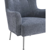 TOV Furniture Ethan Velvet Chair | Grey- TOV-A158