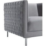 TOV Furniture Sal Woven Chair | Grey TOV-A160