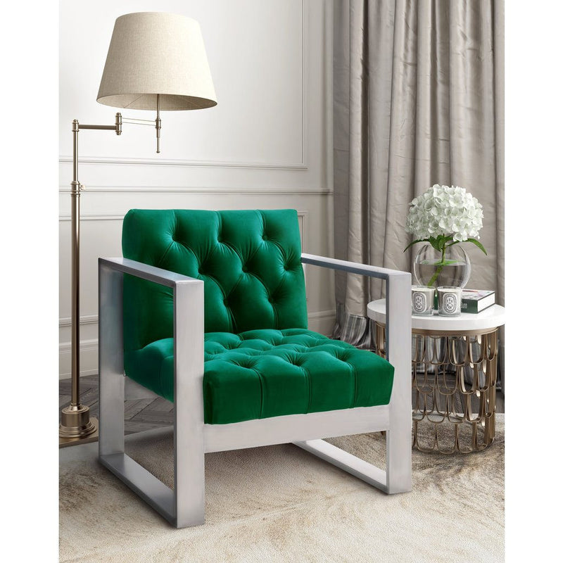 TOV Furniture Oliver Velvet Chair | Green TOV-A171