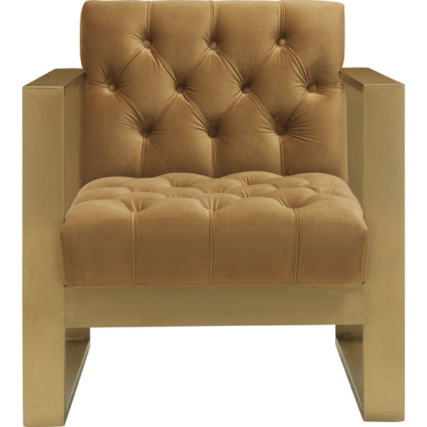 TOV Furniture Oliver Velvet Chair | Congnac, Gold- TOV-A177