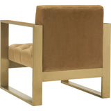 TOV Furniture Oliver Velvet Chair | Congnac, Gold- TOV-A177