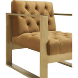TOV Furniture Oliver Velvet Chair | Congnac, Gold- TOV-A177
