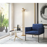 TOV Furniture Canton Velvet Chair | Navy