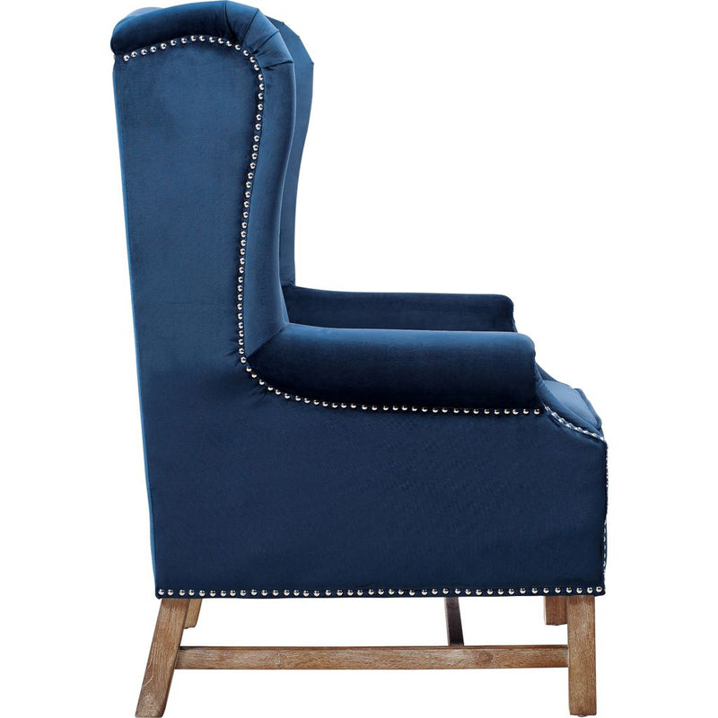 TOV Furniture Nora Velvet Chair | Navy- TOV-A2042