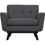 TOV Furniture James Linen Chair | Grey- TOV-A53