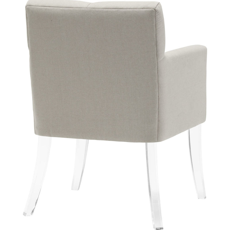 TOV Furniture Lafayette Linen Acrylic Chair | Beige- TOV-A87