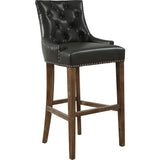 TOV Furniture Uptown Leather Counter Stool | Grey- TOV-BS16