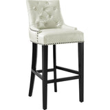 TOV Furniture Uptown Leather Barstool | Cream- TOV-BS18