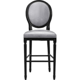 TOV Furniture Philip Croc Counter Stool | Silver- TOV-BS11