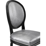 TOV Furniture Philip Croc Counter Stool | Silver- TOV-BS11