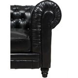 TOV Furniture Zahara Leather Club Chair | Black- TOV-C40-01