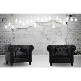 TOV Furniture Durango Leather Club Chair | Rustic Grey- TOV-C53