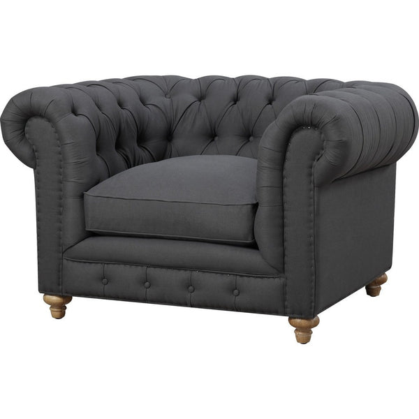 TOV Furniture Oxford Linen Chair | Grey TOV-C43