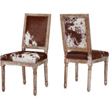TOV Furniture Cowgirl Chair Set of 2 | Cowhide- TOV-D2050
