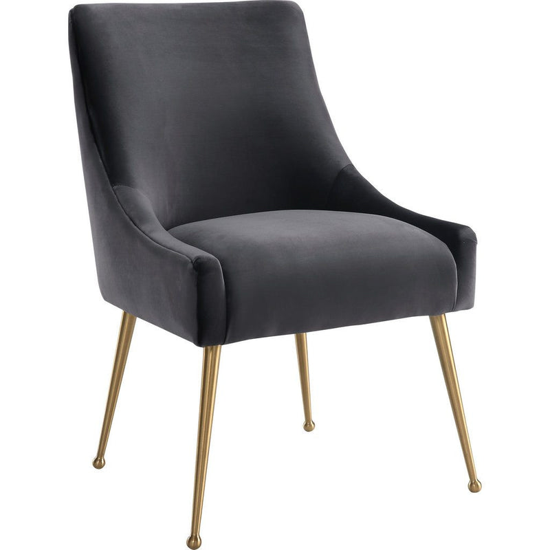 TOV Furniture Beatrix Velvet Side Chair | Grey TOV-D47