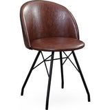TOV Furniture Branson Swivel Chair | Dark Brown, Black- TOV-G5459