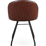 TOV Furniture Branson Swivel Chair | Dark Brown, Black- TOV-G5459