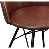 TOV Furniture Branson Swivel Chair | Dark Brown, Black- TOV-G5459