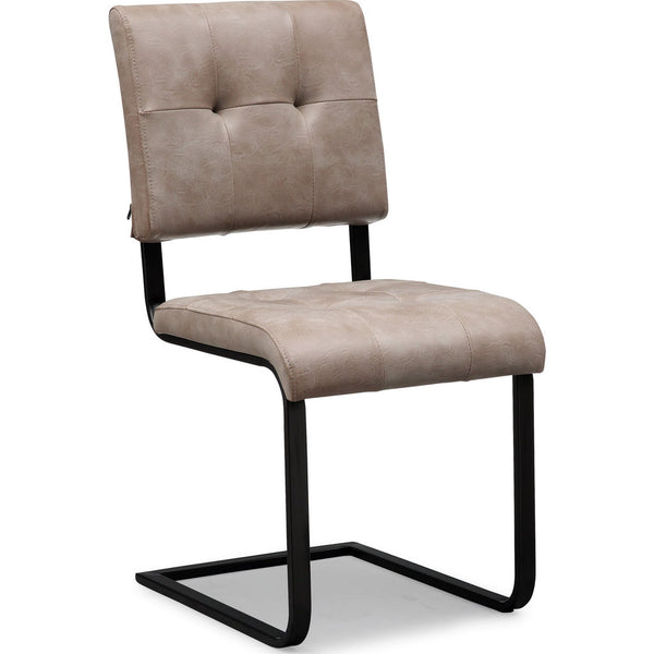 TOV Furniture Cora Chair Set of 2 | Smokey Taupe, Black- TOV-G5473