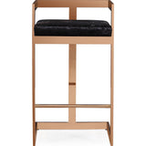 TOV Furniture Marquee Bar Stool | Black, Rose Gold- TOV-G5475
