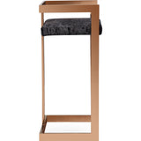 TOV Furniture Marquee Bar Stool | Black, Rose Gold- TOV-G5475