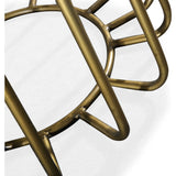 TOV Furniture Madrid Pine Table | Matte black with brush brass- TOV-G5480