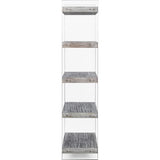 TOV Furniture Berlin Lucite Bookcase | Washed Grey- TOV-G5490
