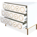 TOV Furniture Ella Chest | White, Gold- TOV-G5494