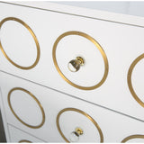 TOV Furniture Ella Chest | White, Gold- TOV-G5494
