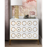 TOV Furniture Ella Chest | White, Gold- TOV-G5494