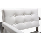 TOV Furniture Director Stainless Steel Barstool | White- TOV-K3626