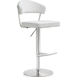 TOV Furniture Cosmo Stainless Steel Barstool | White- TOV-K3628