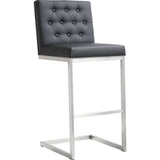TOV Furniture Helsinki Black Stainless Steel Barstool (Set of 2) | Black- TOV-K3642
