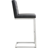 TOV Furniture Helsinki Black Stainless Steel Barstool (Set of 2) | Black- TOV-K3642