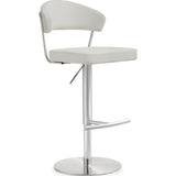 TOV Furniture Cosmo Steel Barstool | Light Grey- TOV-K3645