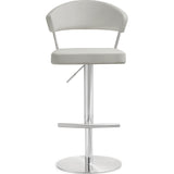 TOV Furniture Cosmo Steel Barstool | Light Grey- TOV-K3645