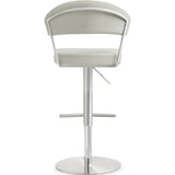 TOV Furniture Cosmo Steel Barstool | Light Grey- TOV-K3645