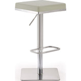 TOV Furniture Bari Steel Adjustable Barstool | Light Grey- TOV-K3656