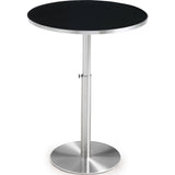 TOV Furniture Ridge Adjustable Bar Table | Silver, Black- TOV-K3679