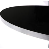 TOV Furniture Ridge Adjustable Bar Table | Silver, Black- TOV-K3679