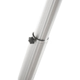 TOV Furniture Ridge Adjustable Bar Table | Silver, Black- TOV-K3679