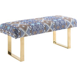 TOV Furniture Mohegan Bench | Multi, Gold- TOV-O101