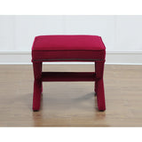 TOV Furniture Reese Velvet Ottoman | Pink TOV-O17-Pink