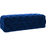 TOV Furniture Kaylee Jumbo Velvet Ottoman | Navy TOV-O68