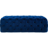 TOV Furniture Kaylee Jumbo Velvet Ottoman | Navy TOV-O68