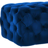 TOV Furniture Kaylee Jumbo Velvet Ottoman | Navy TOV-O68