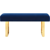 TOV Furniture Alexis Velvet Bench | Blue TOV-O69