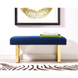 TOV Furniture Alexis Velvet Bench | Blue TOV-O69