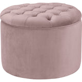 TOV Furniture Queen Velvet Storage Ottoman | Blush- TOV-OC146